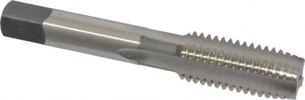 OSG - 5/8-11 UNC 4 Flute Bright Finish High Speed Steel Straight Flute Standard Hand Tap - Plug, Right Hand Thread, 3-13/16" OAL, 1-13/16" Thread Length, H2 Limit, Oversize - Exact Tooling