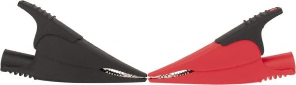 Fluke - Black/Red Electrical Test Equipment Clip Kit - Use with TL222, TL224 Test Lead - Exact Tooling