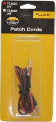 Fluke - Black/Red Electrical Test Equipment Patch Cord Set - Use with Test Equipment - Exact Tooling