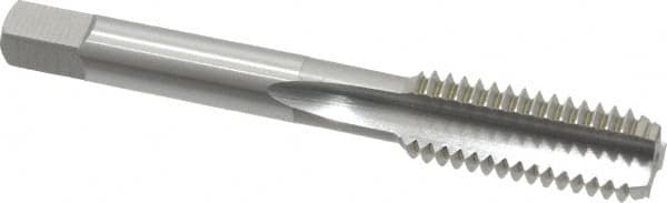 OSG - 7/16-14 UNC 3 Flute Bright Finish High Speed Steel Straight Flute Standard Hand Tap - Bottoming, Right Hand Thread, 3-5/32" OAL, 1-7/16" Thread Length, H3 Limit, Oversize - Exact Tooling