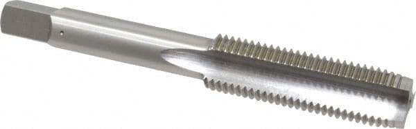 OSG - 7/16-20 UNF 3 Flute Bright Finish High Speed Steel Straight Flute Standard Hand Tap - Plug, Right Hand Thread, 3-5/32" OAL, 1-7/16" Thread Length, H3 Limit, Oversize - Exact Tooling