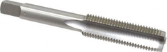 OSG - 7/16-20 UNF 3 Flute Bright Finish High Speed Steel Straight Flute Standard Hand Tap - Plug, Right Hand Thread, 3-5/32" OAL, 1-7/16" Thread Length, H3 Limit, Oversize - Exact Tooling