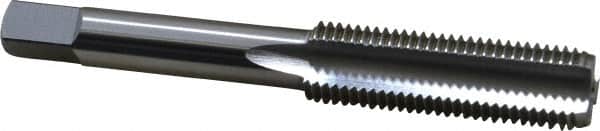 OSG - 7/16-20 UNF 3 Flute Bright Finish High Speed Steel Straight Flute Standard Hand Tap - Bottoming, Right Hand Thread, 3-5/32" OAL, 1-7/16" Thread Length, H3 Limit, Oversize - Exact Tooling