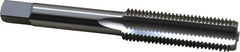OSG - 7/16-20 UNF 3 Flute Bright Finish High Speed Steel Straight Flute Standard Hand Tap - Bottoming, Right Hand Thread, 3-5/32" OAL, 1-7/16" Thread Length, H3 Limit, Oversize - Exact Tooling