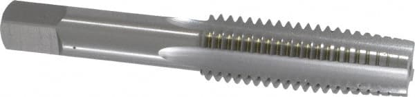 OSG - 5/8-11 UNC 3B 4 Flute Bright Finish High Speed Steel Straight Flute Standard Hand Tap - Taper, Right Hand Thread, 3-13/16" OAL, 1-13/16" Thread Length, H3 Limit, Oversize - Exact Tooling