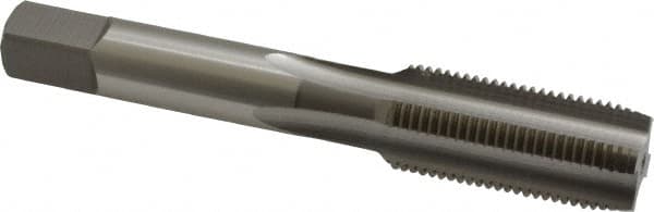 OSG - 5/8-18 UNF 3B 4 Flute Bright Finish High Speed Steel Straight Flute Standard Hand Tap - Plug, Right Hand Thread, 3-13/16" OAL, 1-13/16" Thread Length, H3 Limit, Oversize - Exact Tooling