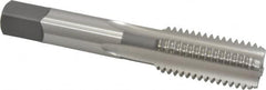 OSG - 3/4-10 UNC 4 Flute Bright Finish High Speed Steel Straight Flute Standard Hand Tap - Bottoming, Right Hand Thread, 4-1/4" OAL, 2" Thread Length, H3 Limit, Oversize - Exact Tooling