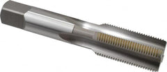 OSG - 1-14 UNS 3B 4 Flute Bright Finish High Speed Steel Straight Flute Standard Hand Tap - Bottoming, Right Hand Thread, 5-1/8" OAL, 2-1/2" Thread Length, H4 Limit, Oversize - Exact Tooling