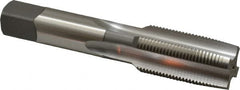 OSG - 1-14 UNS 3B 4 Flute Bright Finish High Speed Steel Straight Flute Standard Hand Tap - Taper, Right Hand Thread, 5-1/8" OAL, 2-1/2" Thread Length, H4 Limit, Oversize - Exact Tooling