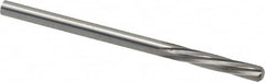 Magafor - 3.2512mm Solid Carbide 6 Flute Chucking Reamer - Spiral Flute, 0.128" Straight Shank, 19/32" Flute Length, 2-1/4" OAL - Exact Tooling