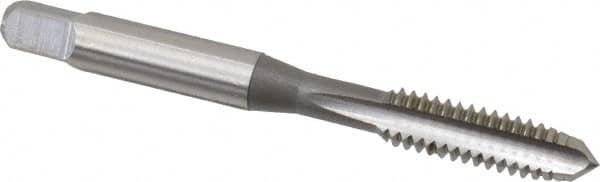 OSG - 1/4-20 UNC 2B 3 Flute Bright Finish High Speed Steel Straight Flute Standard Hand Tap - Plug, Right Hand Thread, 2-1/2" OAL, 1" Thread Length, H5 Limit, Oversize - Exact Tooling