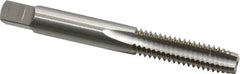 OSG - 5/16-18 UNC 2B 4 Flute Bright Finish High Speed Steel Straight Flute Standard Hand Tap - Plug, Right Hand Thread, 2-23/32" OAL, 1-1/8" Thread Length, H5 Limit, Oversize - Exact Tooling
