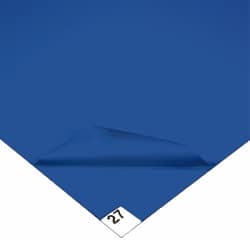 Wearwell - 3' Long x 2' Wide x 1/8" Thick, Dry Environment, Smooth Pattern Clean Room Matting - Tacky Sheets, Blue, 30 Layers per Mat, Series 095 - Exact Tooling