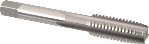 OSG - 1/2-13 UNC 2B 4 Flute Bright Finish High Speed Steel Straight Flute Standard Hand Tap - Plug, Right Hand Thread, 3-3/8" OAL, 1-21/32" Thread Length, H5 Limit, Oversize - Exact Tooling