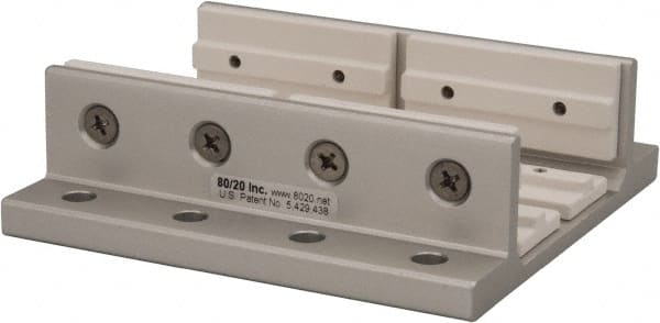 80/20 Inc. - 3.937" Wide, 1.218" High, Open Shelving Accessory/Component - Aluminum, 4" Deep, Use with Series 10 - 1020 Extrusion - Exact Tooling