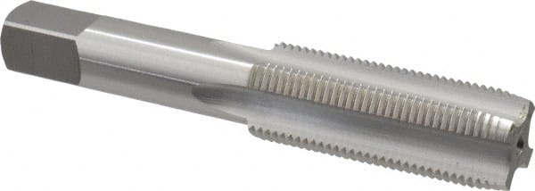 OSG - 3/4-16 UNF 2B 4 Flute Bright Finish High Speed Steel Straight Flute Standard Hand Tap - Plug, Right Hand Thread, 4-1/4" OAL, 2" Thread Length, H5 Limit, Oversize - Exact Tooling