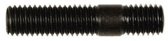 Dorman - M10x1.50 47mm OAL Unequal Double Threaded Stud - Steel, Zinc-Plated Finish, 27mm Long Thread Length, 12mm Short Thread Length, Metric - Exact Tooling