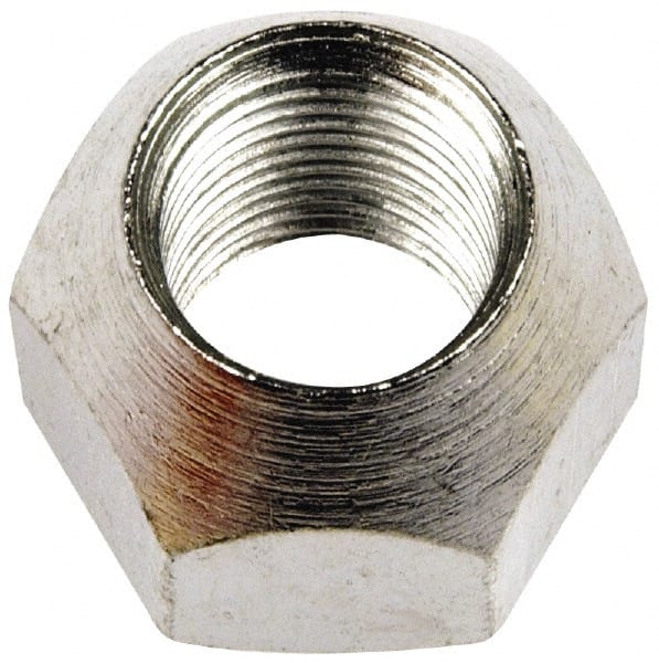 Dorman - 9/16-18 Zinc Finish Open Wheel Nut - 7/8" Hex, 3/4" OAL, 60° Seat Angle - Exact Tooling