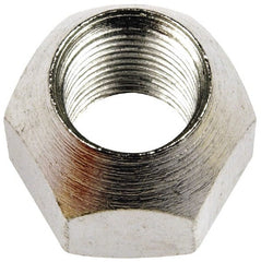 Dorman - 9/16-18 Zinc Finish Open Wheel Nut - 7/8" Hex, 3/4" OAL, 60° Seat Angle - Exact Tooling