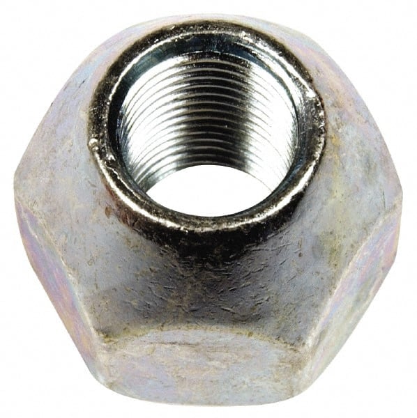 Dorman - 9/16-18 Black Oil Quench Finish Open Wheel Nut - 1-1/16" Hex, 31/32" OAL, 60° Seat Angle - Exact Tooling