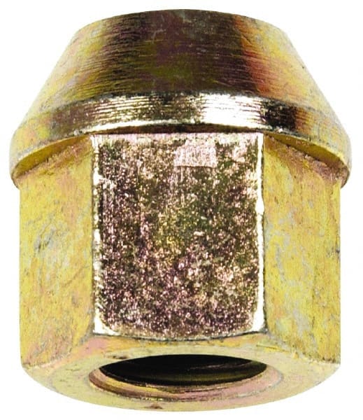 Dorman - M12-1.5 Zinc Finish Open Wheel Nut - 19mm Hex, 23mm OAL, 60° Seat Angle - Exact Tooling