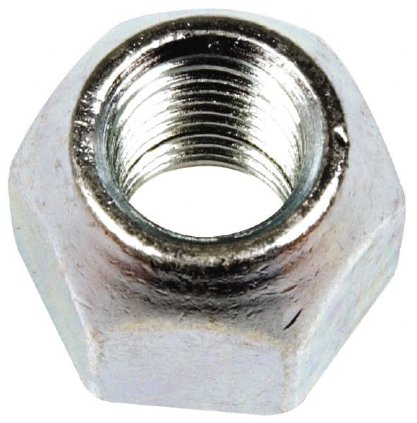 Dorman - M12-1.5 Zinc Finish Open Wheel Nut - 21mm Hex, 18mm OAL, 60° Seat Angle - Exact Tooling