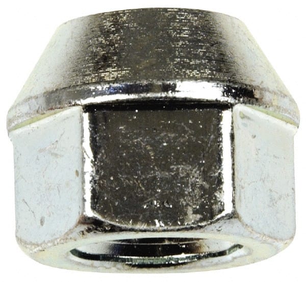 Dorman - M14-1.5 Yellow Zinc Finish Open Wheel Nut - 22mm Hex, 20.5mm OAL, 60° Seat Angle - Exact Tooling