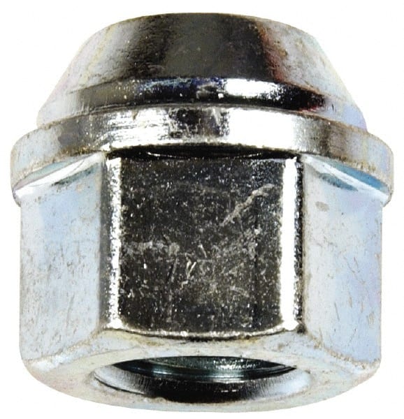 Dorman - M12-1.5 Zinc Finish Open Wheel Nut - 19mm Hex, 20.5mm OAL, 60° Seat Angle - Exact Tooling
