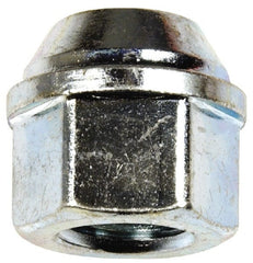 Dorman - M12-1.5 Zinc Finish Open Wheel Nut - 19mm Hex, 20.5mm OAL, 60° Seat Angle - Exact Tooling