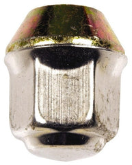 Dorman - 7/16-20 Stainless Finish Capped Wheel Nut - 3/4" Hex, 1-1/8" OAL, 60° Seat Angle - Exact Tooling