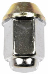 Dorman - 1/2-20 Stainless Finish Capped Wheel Nut - 13/16" Hex, 1-15/32" OAL, 60° Seat Angle - Exact Tooling
