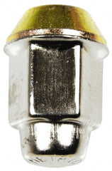 Dorman - M12-1.5 Stainless Finish Capped Wheel Nut - 19mm Hex, 36mm OAL, 60° Seat Angle - Exact Tooling