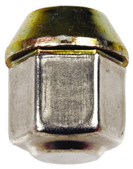 Dorman - 1/2-20 Stainless Finish Capped Wheel Nut - 3/4" Hex, 1-1/16" OAL, 60° Seat Angle - Exact Tooling