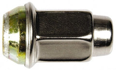 Dorman - 1/2-20 Stainless Finish Capped Wheel Nut - 3/4" Hex, 1-5/8" OAL, 60° Seat Angle - Exact Tooling