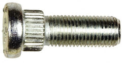 Dorman - 7/16-20 Serrated Bolt Wheel Stud - 0.575" Knurl, 1-3/8" OAL, 5/16" Shoulder Length - Exact Tooling