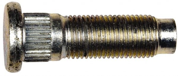 Dorman - 1/2-20 Serrated Bolt Wheel Stud - 0.545" Knurl, 1-3/4" OAL, 7/16" Shoulder Length - Exact Tooling