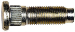 Dorman - 1/2-20 Serrated Bolt Wheel Stud - 0.545" Knurl, 1-3/4" OAL, 7/16" Shoulder Length - Exact Tooling