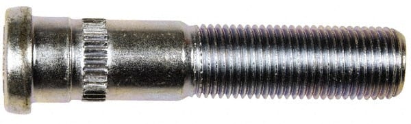 Dorman - 9/16-18 Serrated Bolt Wheel Stud - 0.63" Knurl, 2-25/32" OAL, 1-1/8" Shoulder Length - Exact Tooling