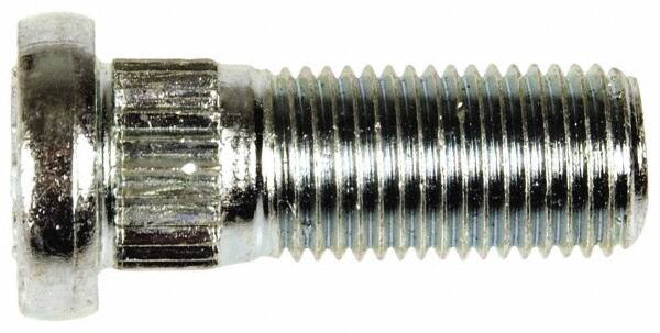 Dorman - M12-1.25 Serrated Bolt Wheel Stud - 13mm Knurl, 32mm OAL, 10mm Shoulder Length - Exact Tooling