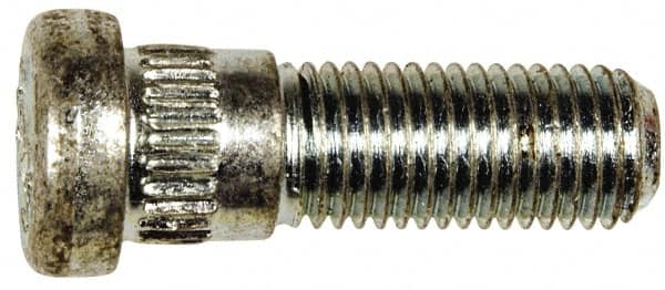 Dorman - M12-1.5 Serrated Bolt Wheel Stud - 14.1mm Knurl, 38.5mm OAL, 11.5mm Shoulder Length - Exact Tooling
