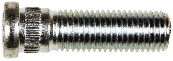 Dorman - M12-1.5 Serrated Bolt Wheel Stud - 12.73mm Knurl, 41.5mm OAL, 8mm Shoulder Length - Exact Tooling