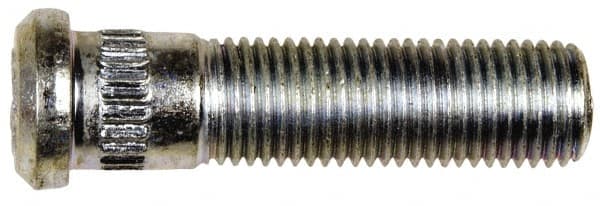 Dorman - 7/16-20 Serrated Bolt Wheel Stud - 0.475" Knurl, 1-3/4" OAL, 27/64" Shoulder Length - Exact Tooling