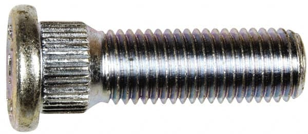 Dorman - M12-1.5 Serrated Bolt Wheel Stud - 14.35mm Knurl, 42.5mm OAL, 8mm Shoulder Length - Exact Tooling