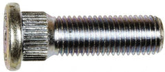 Dorman - M12-1.5 Serrated Bolt Wheel Stud - 14.35mm Knurl, 42.5mm OAL, 8mm Shoulder Length - Exact Tooling