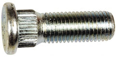 Dorman - M12-1.5 Serrated Bolt Wheel Stud - 14.35mm Knurl, 37.5mm OAL, 7mm Shoulder Length - Exact Tooling