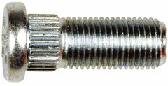 Dorman - M12-1.25 Serrated Bolt Wheel Stud - 12.83mm Knurl, 32.5mm OAL, 7mm Shoulder Length - Exact Tooling
