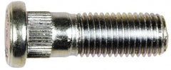 Dorman - M12-1.5 Serrated Bolt Wheel Stud - 12.22mm Knurl, 36mm OAL, 9mm Shoulder Length - Exact Tooling