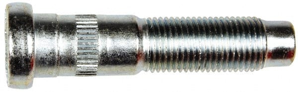 Dorman - 9/16-18 Serrated Bolt Wheel Stud - 0.62" Knurl, 2-5/8" OAL, 1" Shoulder Length - Exact Tooling