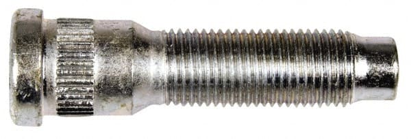 Dorman - 1/2-20 Serrated Bolt Wheel Stud - 0.619" Knurl, 2-3/16" OAL, 19/32" Shoulder Length - Exact Tooling