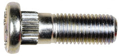 Dorman - M12-1.5 Serrated Bolt Wheel Stud - 12.9mm Knurl, 37.5mm OAL, 13mm Shoulder Length - Exact Tooling